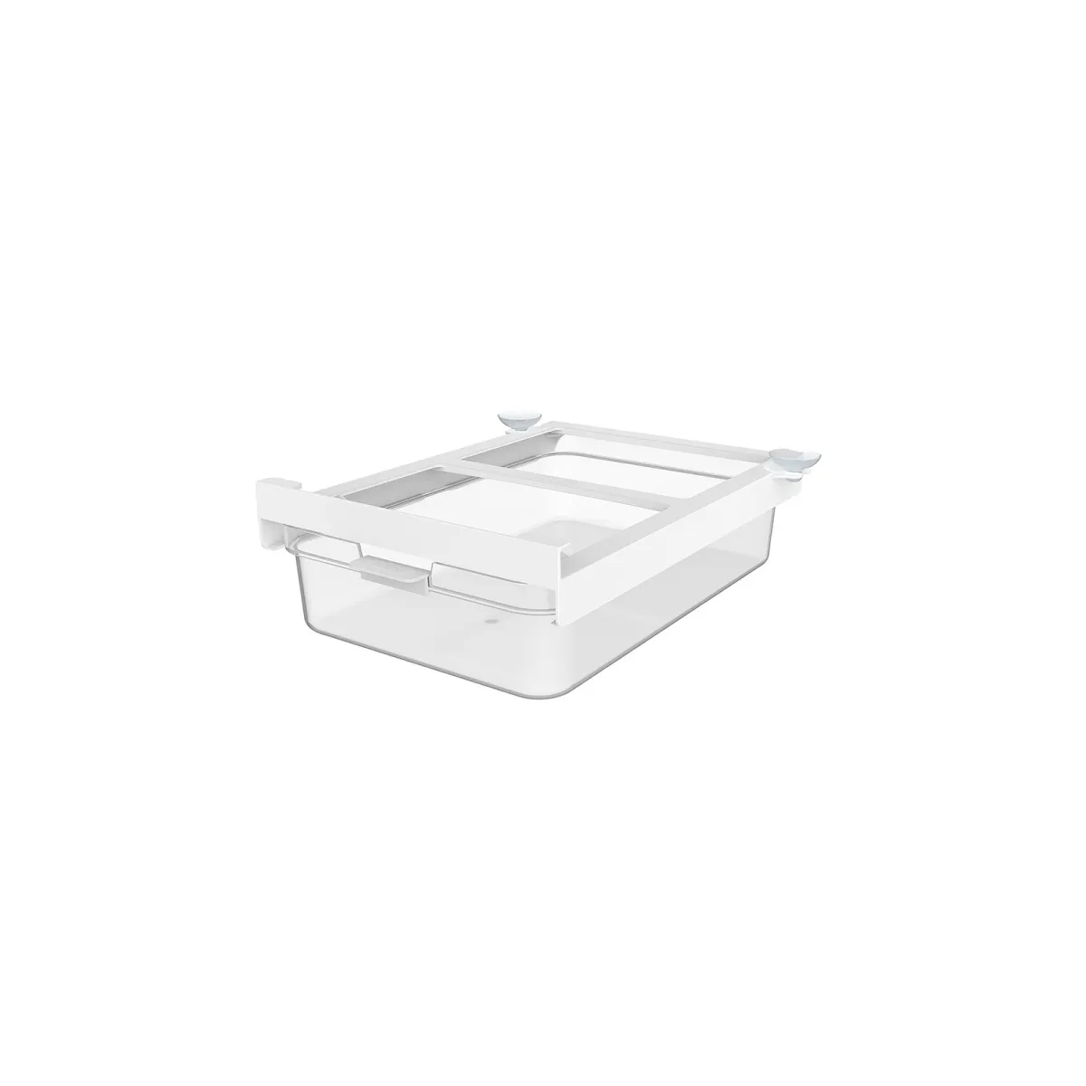 Posuda/organizer za frižider Cauma 2.6l bijela/transp. Rotho