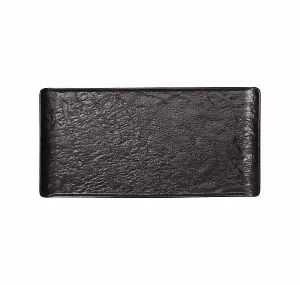 Pravougaoni tanjir Vulcania 26.5x13cm crni Tognana