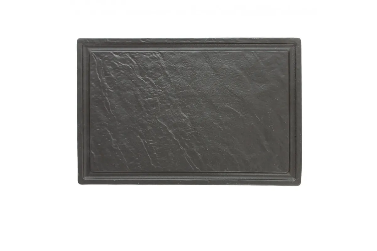 Pravougaoni tanjir Vulcania 42x28cm crni