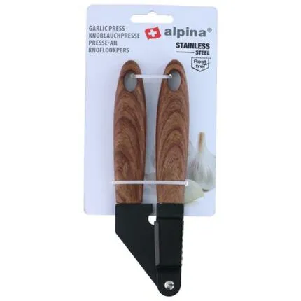 Presa za beli luk 18cm crna/braon Alpina