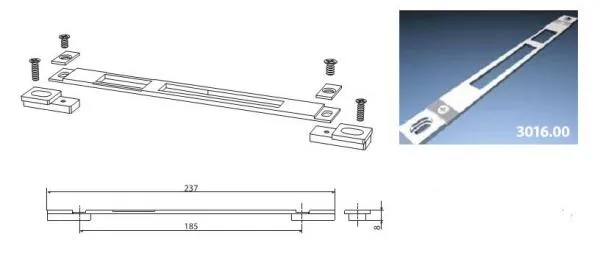 Prihvatnik za bravu 237mm Stublina