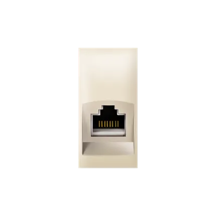 Priklj. komunik. EXP RJ45 Cat 6 Keystone LB UTP 1M krem