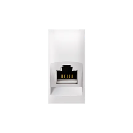 Priklj. komunik. EXP RJ45 Cat6 Keystone LB UTP 1M bela