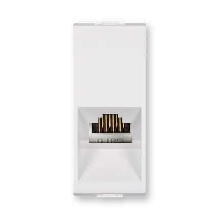 Priklju. komun. RJ 45 8/8 Cat 5e 1M bela