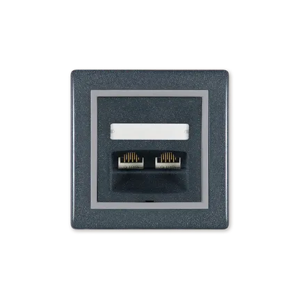 Priključnica komunikacijska PRESTIGE 2xRJ45 Cat6 UTP 212
