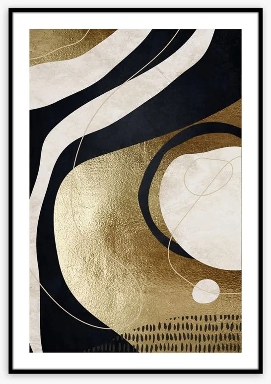 Print slika Artbox AB108 50x70cm Black&Gold Styler