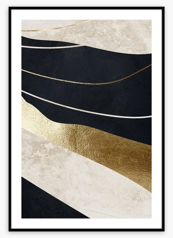 Print slika Artbox AB109 50x70cm Black&Gold Styler