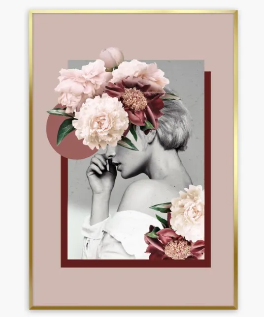 Print slika Artbox Digi AB174 50x70cm BandW Girl Styler