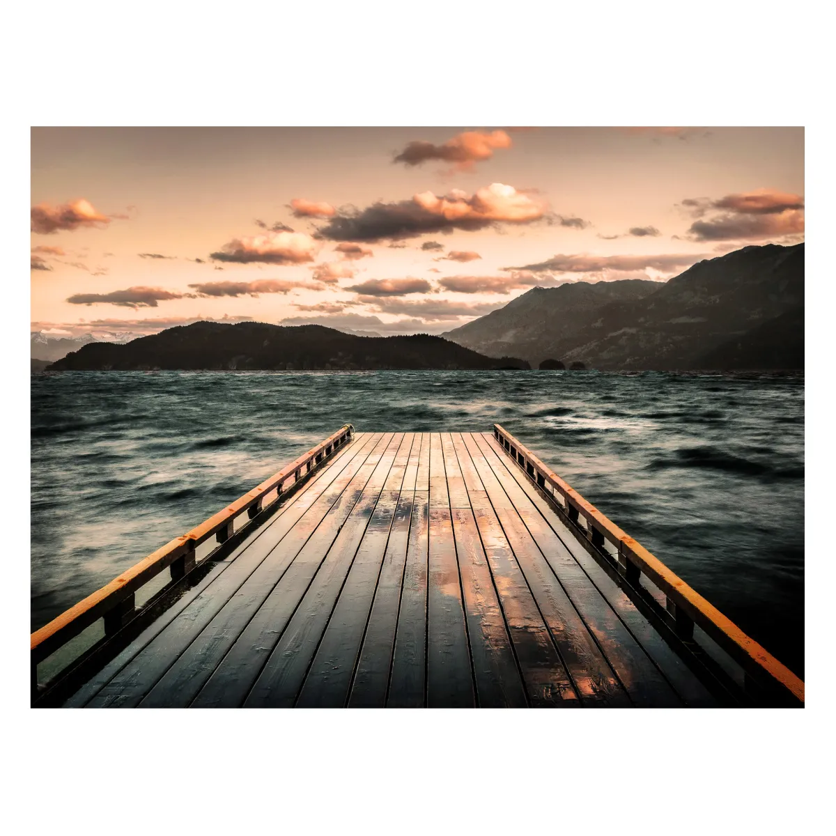 Print slika Canvas Silver ST710 Copper Jetty 85x113cm Styler