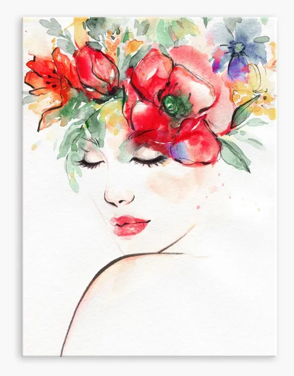 Print slika Canvas ST635 60x80cm Flower Head Styler