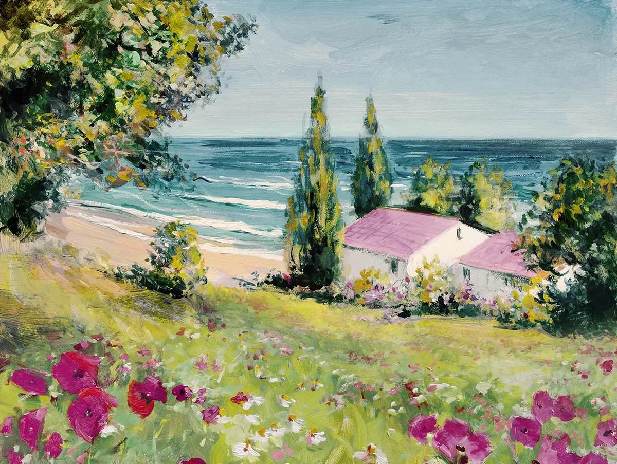 Print slika Canvas ST705 Idyll View 85x113cm Styler
