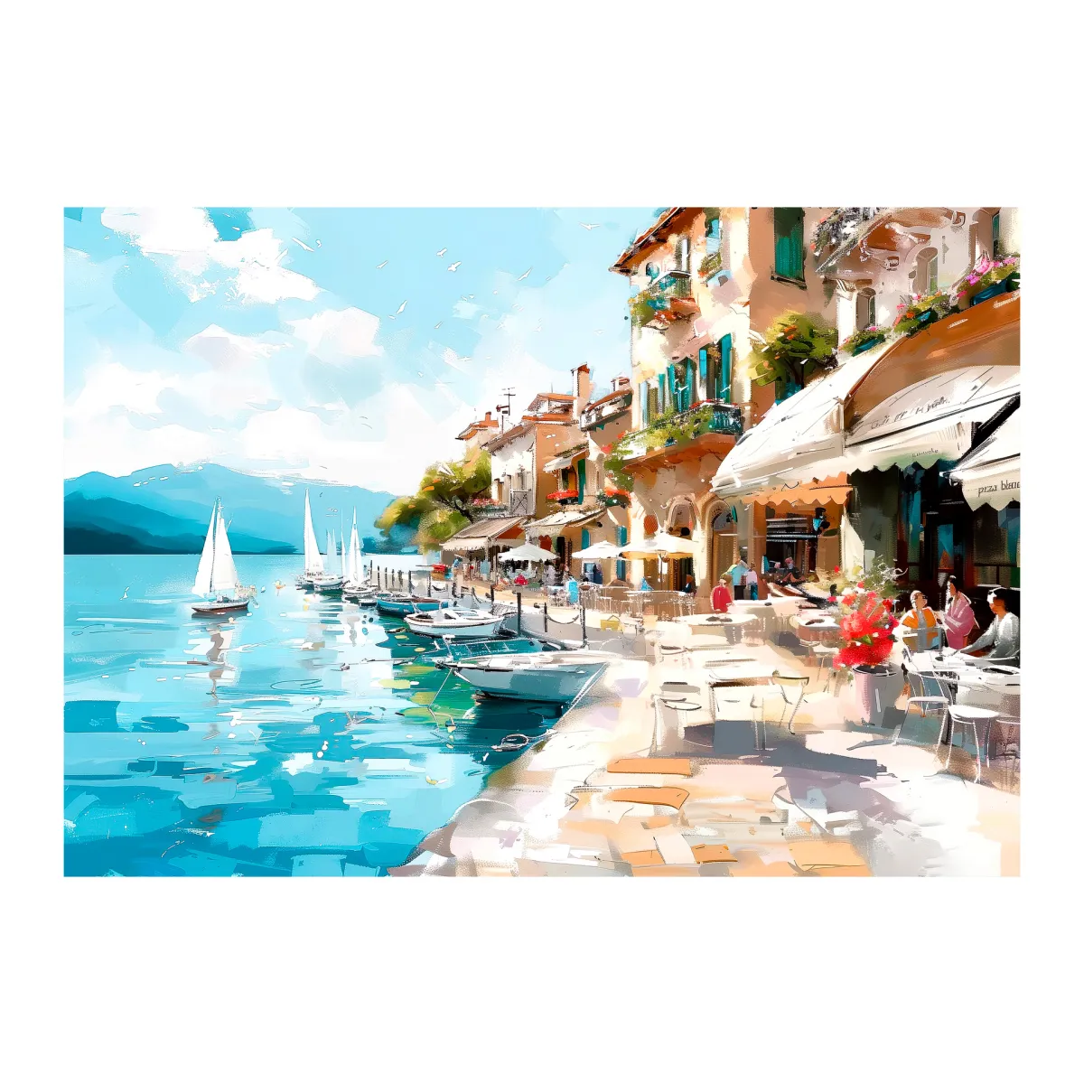 Print slika Canvas ST807 Yachts 70x100cm Styler
