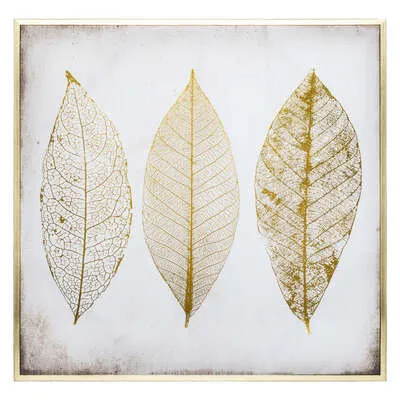 Print slika Feather 58x58cm boja zlata Atmosphera C. Dinterieur