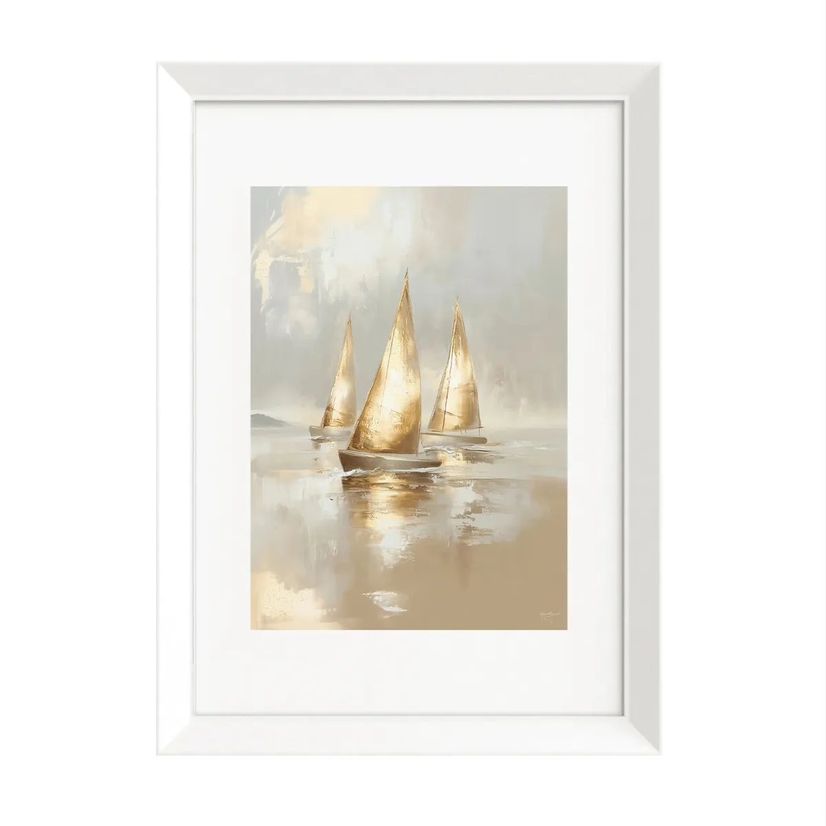 Print slika Gilded Boats PP027 58x78cm Paris Pic Styler