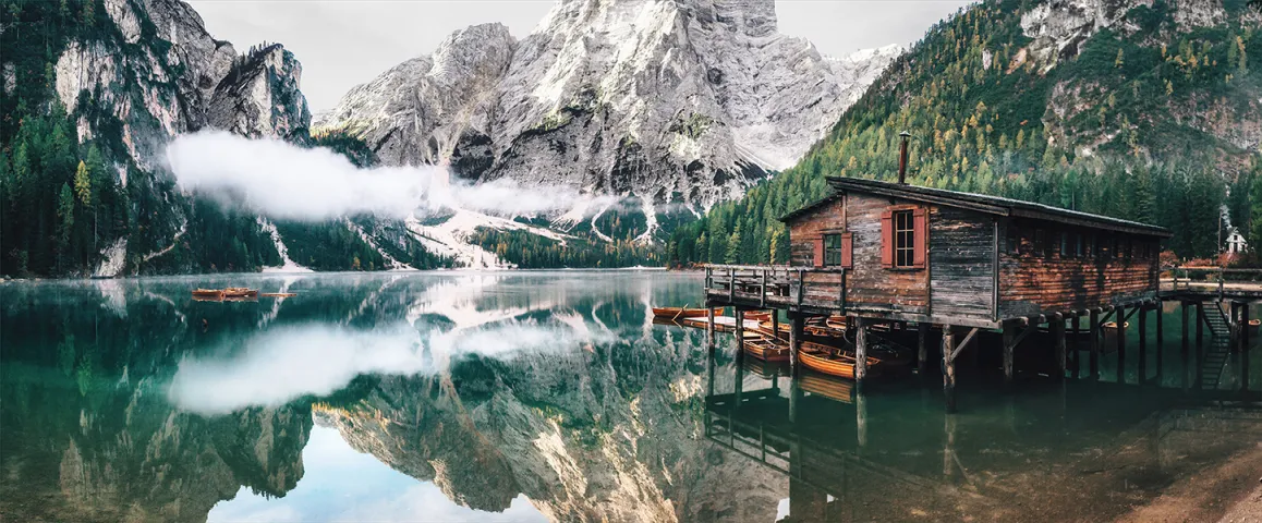 Print slika Glasspik  GL348 Tyrol Lake 50x125cm Styler