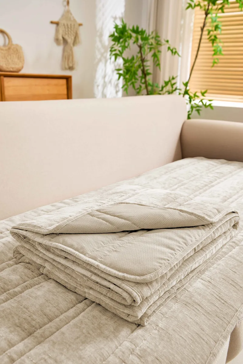 Prostirka Chenille 70x140cm neklizajuća krem