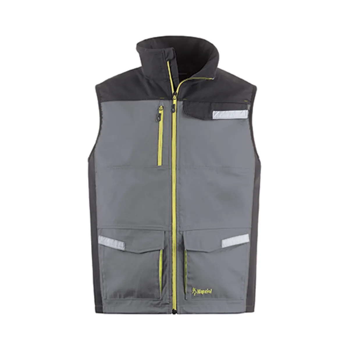 Prsluk Kavir vel. M 240g/m2 sivi/crni Kapriol
