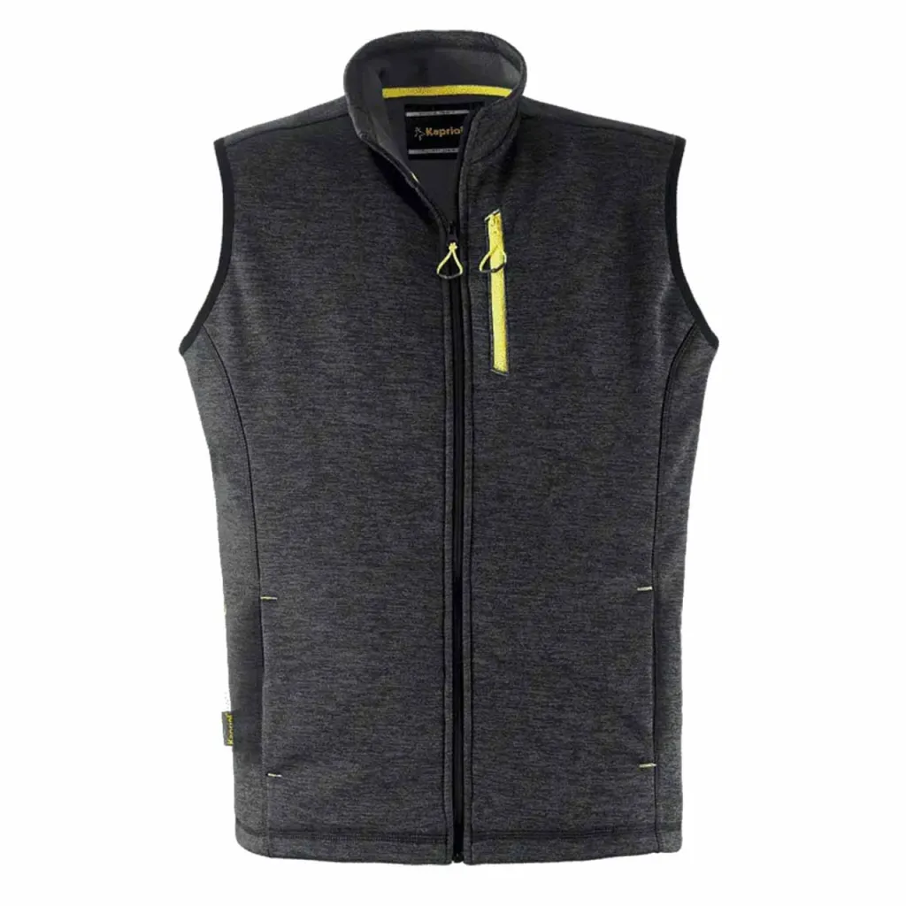 Prsluk Slick vel. M 260 g/m2 tamno sivi Kapriol