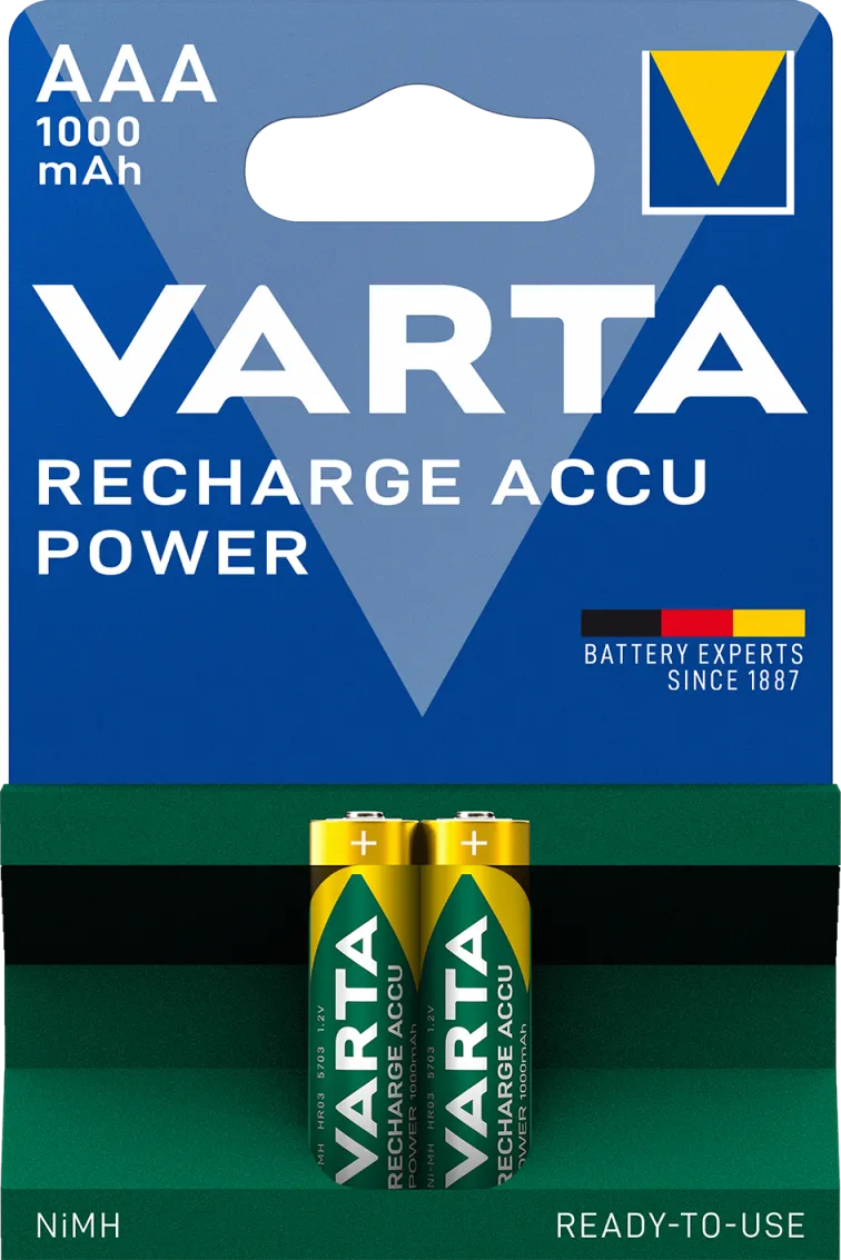 Punjiva baterija HR03 1000mAh 2/1 Varta