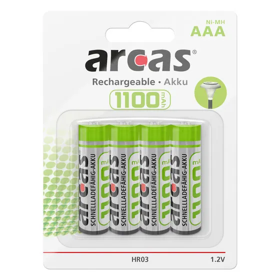 Punjiva baterija Ni-Mh HR03 AAA 1.2V 1100mAh 4/1 Arcas