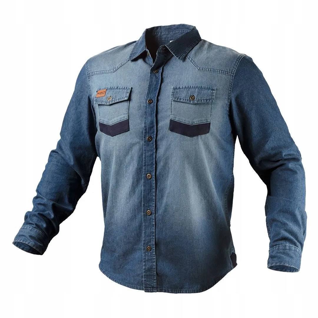 Radna košulja muška Denim vel. XL dugi rukav Neo