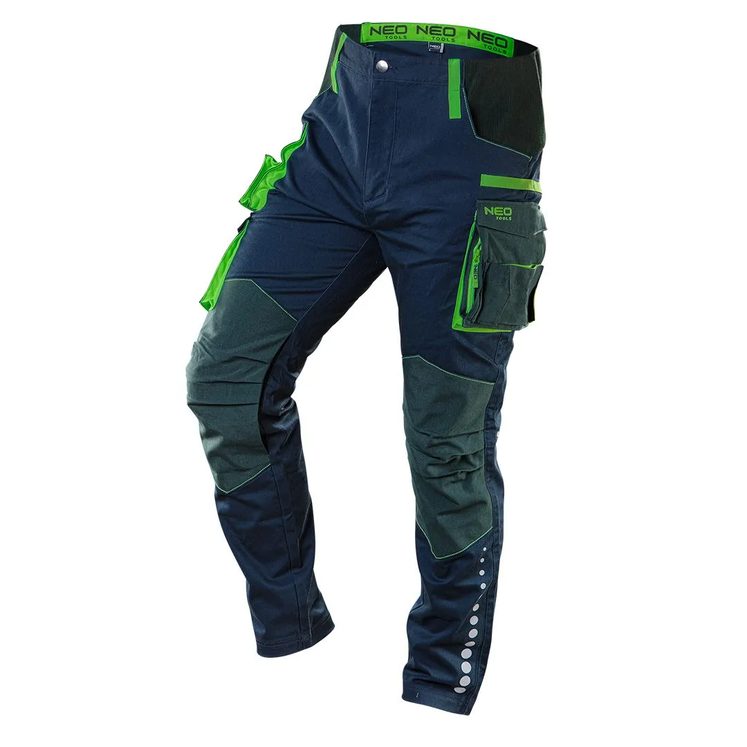 Radne pantalone PREMIUM vel. L/54 plave/zelene 270g/m2 Neo