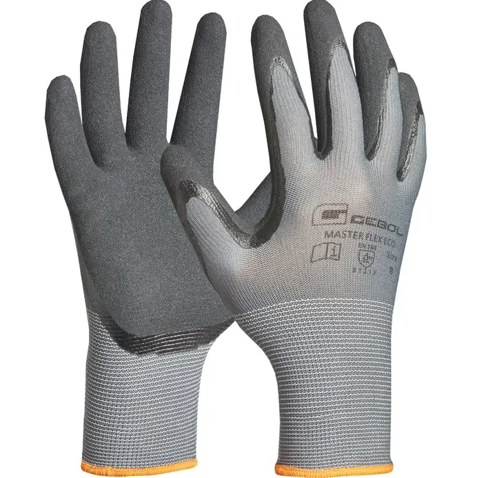 Radne rukavice MasterFlex Eco vel. 8 crno-sive Gebol
