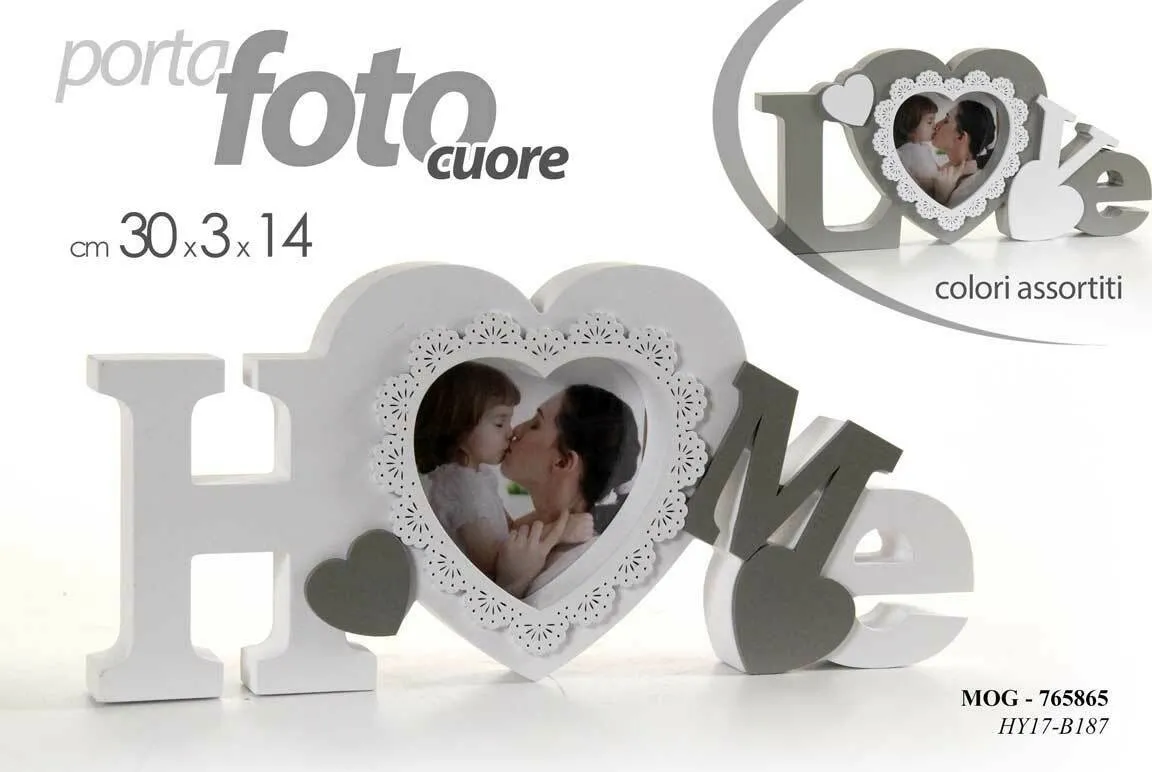 Ram za sliku Love/Home 30x2.5x14cm sort D-Casa Collection