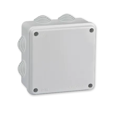 Razvodna kutija sa 8 uvoda za zid 100x100x50 IP56 siva
