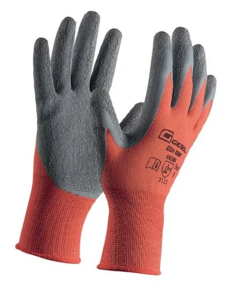 Rukavice radne EcoGrip vel. 9 crveno-sive Gebol
