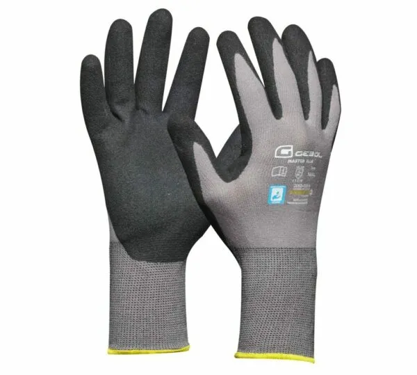 Rukavice radne Master Flex vel. 10 crno-sive Gebol