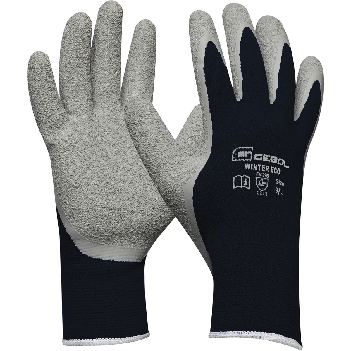Rukavice radne Winter Eco vel. 10 crno-sive Gebol