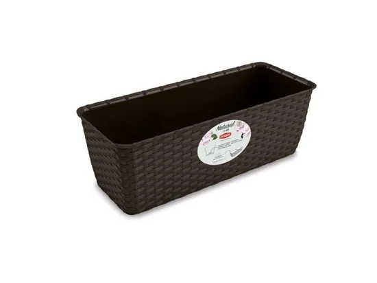 Saksija za cveće 40x16x13cm 5.3l pvc kafena Stefanplast