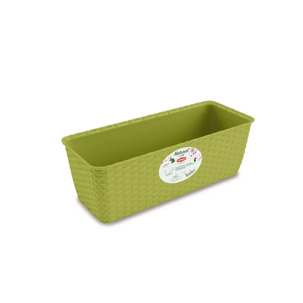 Saksija za cveće 40x16x13cm 5.3l pvc zelena Stefanplast