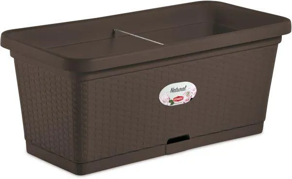 Saksija za cveće 80x40x34cm 66l pvc kafena Stefanplast
