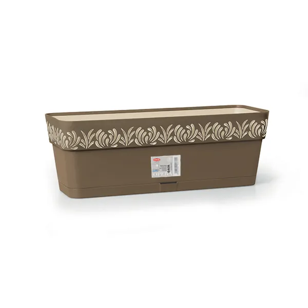 Saksija za cveće Cloe Opera 49x18x17cm 9.5l siva/boja vanile Stefan.