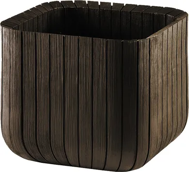 Saksija za cveće Cube M 29.7x29.5x29.7cm braon