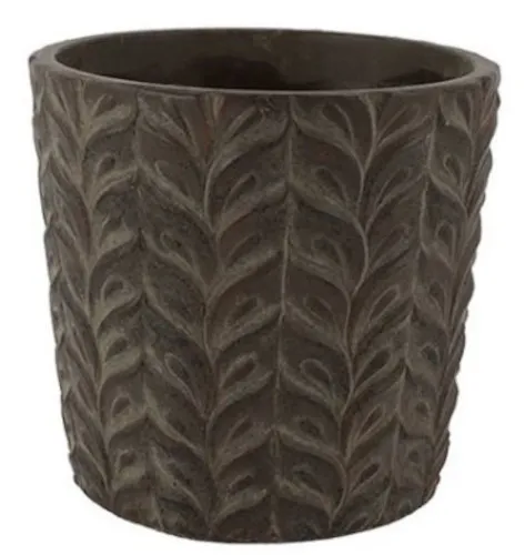 Saksija za cveće Leaf XL 17.5x16.5cm braon Countryfield