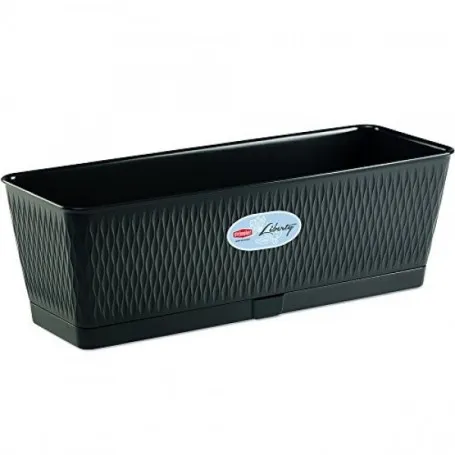 Saksija za cveće Liberty 50x18x16cm 9l grafit Stefanplast