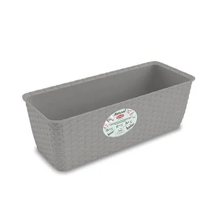 Saksija za cveće Natural 40x16x13cm 5.3l pvc siva Stefanplast