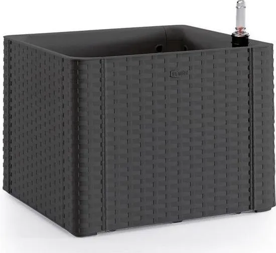 Saksija za cveće Natural Deluxe 43x43x33cm 35l siva Stefanplast
