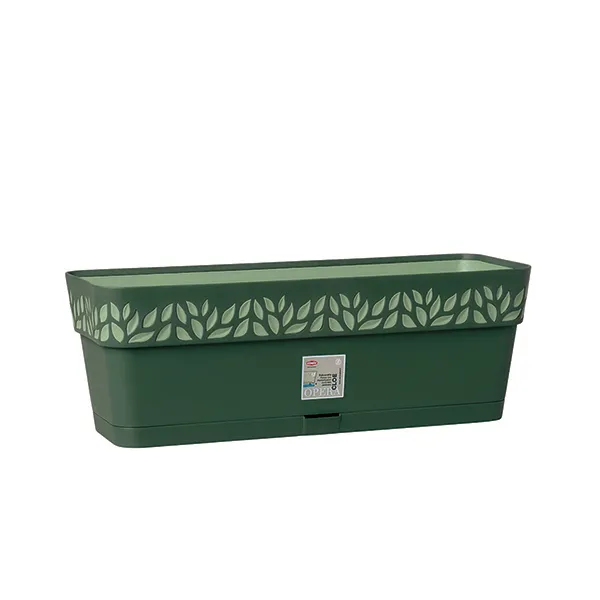 Saksija za cveće Opera Cloe 49x18x17cm 9.5l zelena