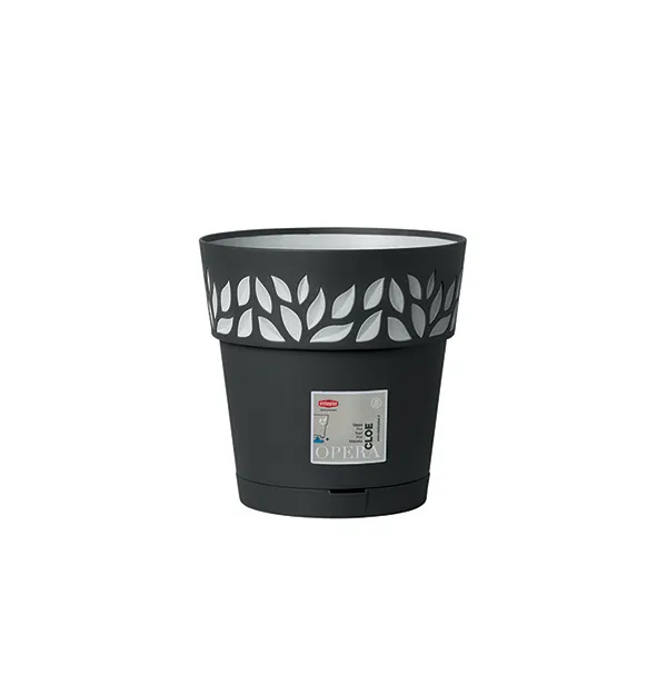 Saksija za cveće Opera Cloe fi 19x19cm 3.2l siva