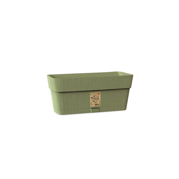 Saksija za cvijeće Ethica 29x13x12cm 2.7l masl. zelena Stefanplast