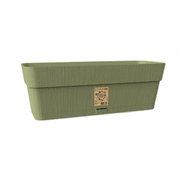 Saksija za cvijeće Ethica 49x18x17cm 9.5l masl. zelena Stefanplast