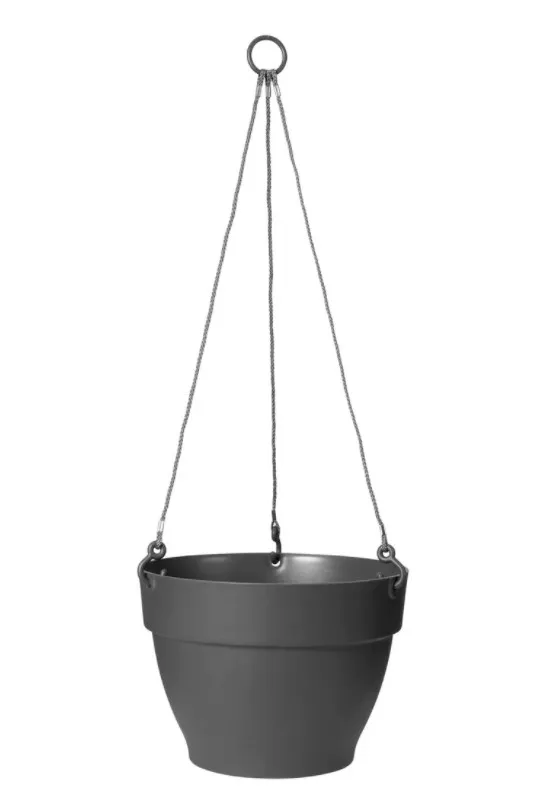 Saksija za cvijeće viseća Vibia campana fi 26x18.4cm antracit Elho