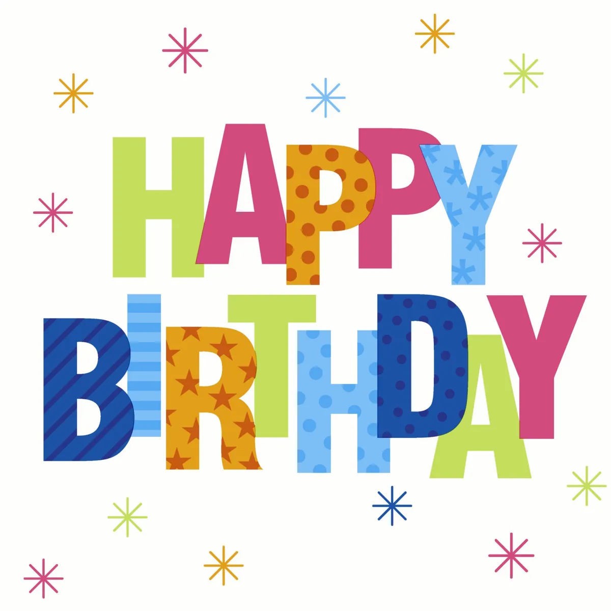 Salvete Birthday Stars 33x33cm troslojne 20/1 Paper+Design