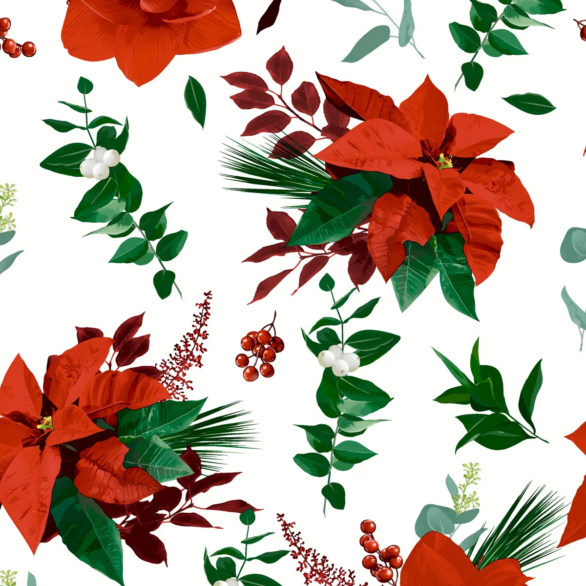 Salvete Earth Xmas 33x33cm trosloj. 20/1 Paper+Design