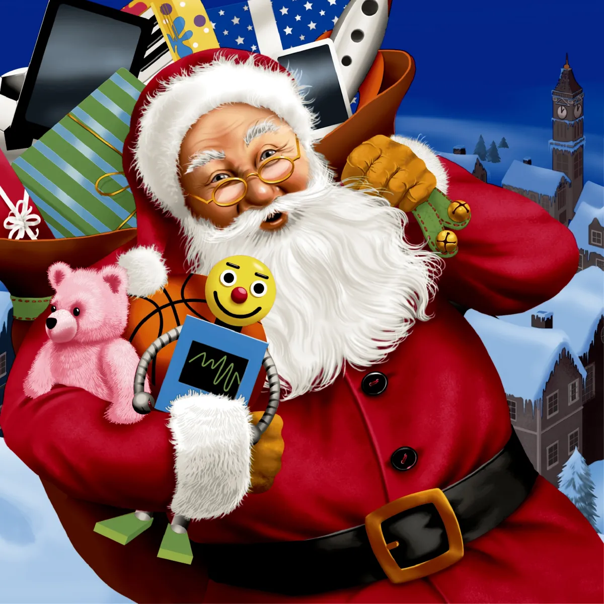 Salvete Santa with toys 33x33cm troslojne 20/1 Paper+Design
