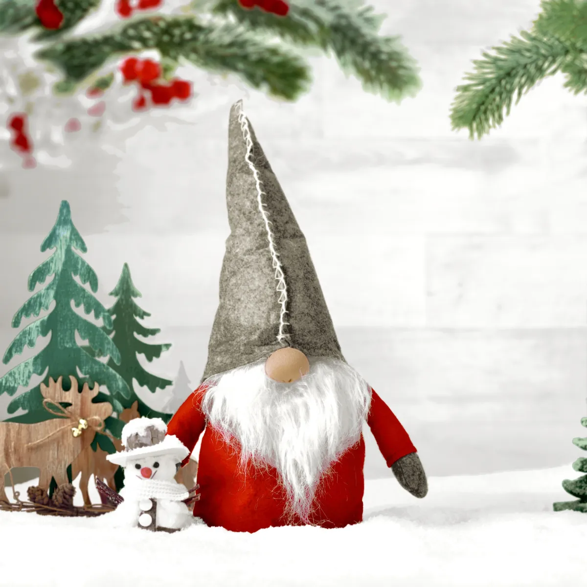 Salvete Tomte And Snowman 33x33cm troslojne 20/1 Paper+Design